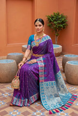 Soft Banarasi Silk Zari Weaving Saree