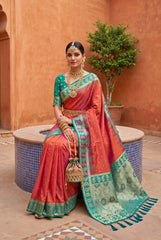 Soft Banarasi Silk Zari Weaving Saree