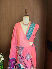Soft Muga Cotton Rajwadi Elephant Saree