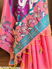 Soft Muga Cotton Rajwadi Elephant Saree
