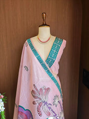 Soft Muga Cotton Rajwadi Elephant Saree
