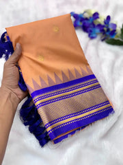 Soft Traditional Paithani Gadwal Border Saree