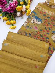 Pichwai Ghicha Cotton Saree