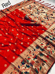 Pure Soft Kanchivaram Paithani Saree