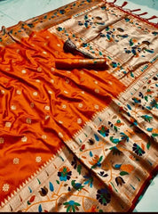 Pure Soft Kanchivaram Paithani Saree