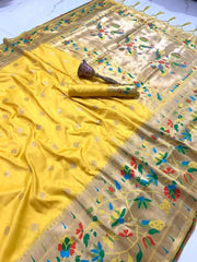 Pure Soft Kanchivaram Paithani Saree