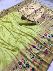 Pure Soft Kanchivaram Paithani Saree