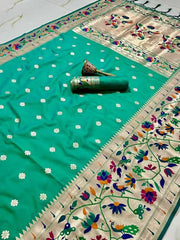 Pure Soft Kanchivaram Paithani Saree