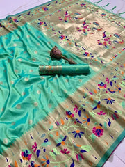 Pure Soft Kanchivaram Paithani Saree