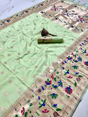 Pure Soft Kanchivaram Paithani Saree