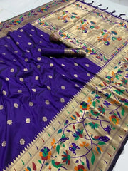 Pure Soft Kanchivaram Paithani Saree