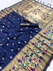 Pure Soft Kanchivaram Paithani Saree