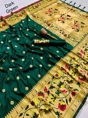 Pure Soft Kanchivaram Paithani Saree