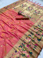Pure Soft Kanchivaram Paithani Saree