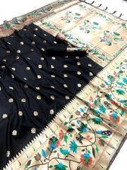 Pure Soft Kanchivaram Paithani Saree
