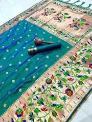 Pure Soft Kanchivaram Paithani Saree