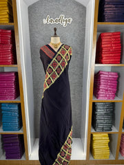 Pure Gaji SIlk Gala Ajrakh Saree
