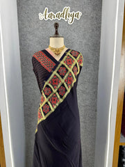 Pure Gaji SIlk Gala Ajrakh Saree