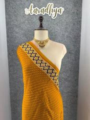 Pure Gaji SIlk Gala Ajrakh Saree
