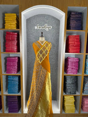 Pure Gaji SIlk Gala Ajrakh Saree