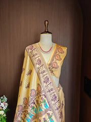 Handloom Raw Silk Baluchari Saree