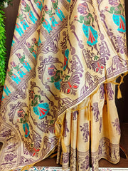 Handloom Raw Silk Baluchari Saree