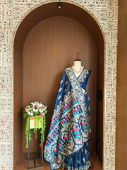 Handloom Raw Silk Baluchari Saree