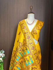 Handloom Raw Silk Baluchari Saree