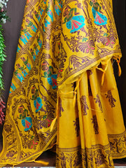 Handloom Raw Silk Baluchari Saree