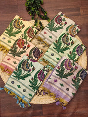 Muga Cotton Paithani Saree