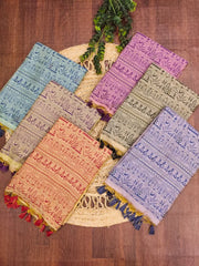 Muga Cotton Warli Weaving Saree