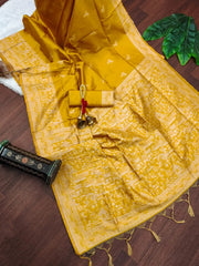 Banglori Handloom Raw Silk Weaving Saree