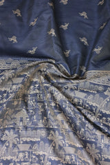 Banglori Handloom Raw Silk Weaving Saree