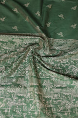 Banglori Handloom Raw Silk Weaving Saree