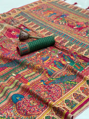 Royal Darbar Pashmina Silk Heritage Mughal Saree
