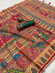 Royal Darbar Pashmina Silk Heritage Mughal Saree