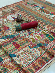 Royal Darbar Pashmina Silk Heritage Mughal Saree