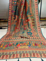Royal Darbar Pashmina Silk Heritage Mughal Saree