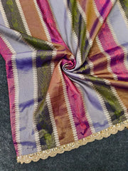 Pure Soft Silk Rainbow Saree