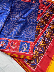 Handloom Silk Rangoli Printed Patola Saree