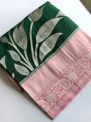 Pure Crepe Georgette Silver Weaves Saree