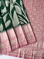 Pure Crepe Georgette Silver Weaves Saree