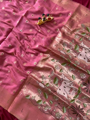 Soft Muga Cotton Pichwai Saree