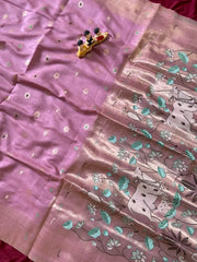 Soft Muga Cotton Pichwai Saree