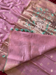 Soft Muga Cotton Pichwai Saree