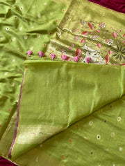 Soft Muga Cotton Pichwai Saree