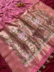 Soft Muga Cotton Pichwai Saree