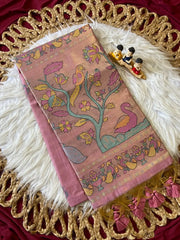 Soft Muga Cotton Swan Paithani Saree