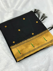 Soft Parrot Paithani Silk Saree