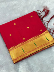 Soft Parrot Paithani Silk Saree